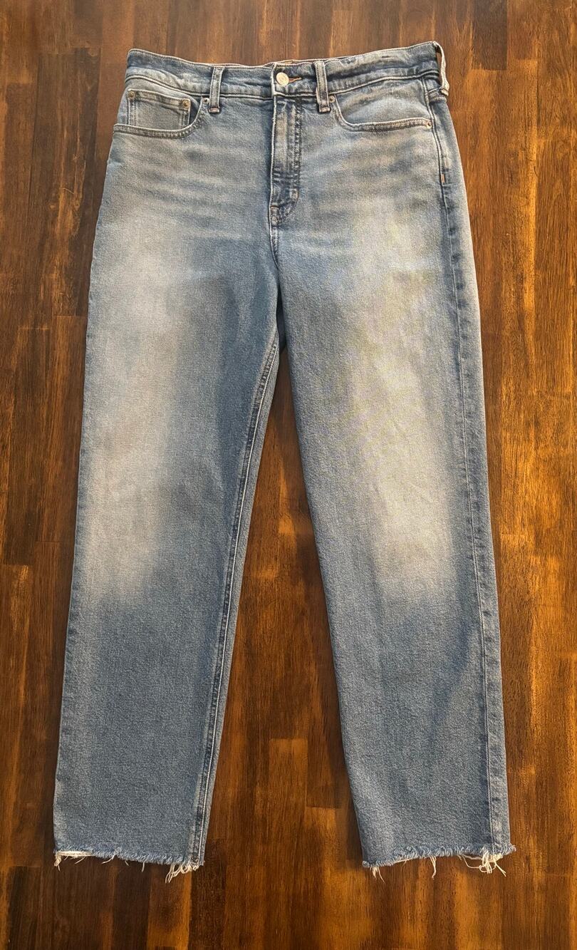 J Crew Women’s 28 Jeans Classic Straight High Rise 27" Inseam Denim